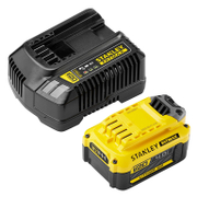 Акумулаторна батерия Stanley Li-Ion със зарядно у-во   18 V, 4 Ah, 1 бр. SFMCB14M1 - promo-pack - 146851