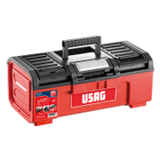 Пластмасов куфар Usag за инструменти   394x220x162 мм, червен/черен 641 TA - promo-pack - 146919