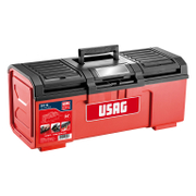 Пластмасов куфар Usag за инструменти   595x281x260 мм, червен/черен 641 TC - promo-pack - 146938
