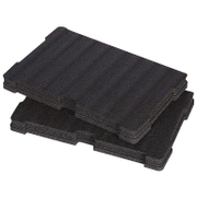 Вложка Milwaukee за куфар за инструменти от пяна  4932464080 и 4932464079, 2 бр., 485x325х90 мм, черна Packout - promo-pack - 147042