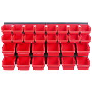 Щендер Kistenberg за инструменти с 28 контейнера празен 400x165x400 мм, черно и червено Orderline KOR1 - promo-pack - 147044