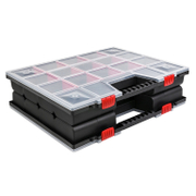 Органайзер за консумативи Prosperplast пластмасов с прегради   490х390х130 мм, черен NOR20DUO - promo-pack - 147007