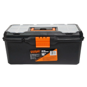 Пластмасов куфар Gadget за инструменти   406.4 мм, черен  - promo-pack - 147024