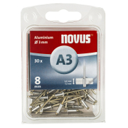 Попнит Novus със стандартна периферия   ф 3х8 мм, 30 бр.  - promo-pack - 147340