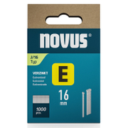 Гвоздеи за такер Novus с наклон 0°   тип J, 1.2x16 мм, стомана, 1000 бр.  - promo-pack - 147344