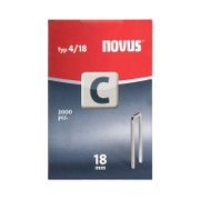 Скоби за такери Novus    тип C4, 6.1x1.1x18 мм, 2000 бр.  - promo-pack - 147354