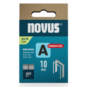 Скоби за такери Novus    тип A53, 11.3x0.75x10 мм, неръждаема стомана, 800 бр.  - promo-pack - 147360