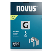 Скоби за такери Novus    тип G11, 10.6x1.25x6 мм, поцинкована стомана, 5000 бр.  - promo-pack - 147366
