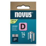 Скоби за такери Novus    тип D53F, 11.3x1.25x14 мм, 600 бр.  - promo-pack - 147397