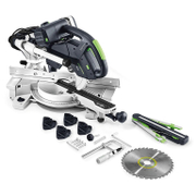 Настолен циркуляр Festool герунг потапящ с изтегляне   1200 W, ф 216 мм, 3500 об./мин Kapex KS 60 E-Set - promo-pack - 147304