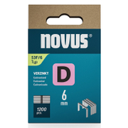 Скоби за такери Novus    тип D53F, 11.3x1.25x6 мм, 1200 бр.  - promo-pack - 147336