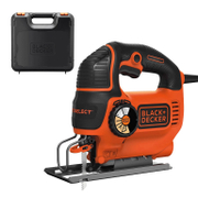 Прободен трион Black & Decker зеге електрически с плавно регулиране 550 W, 800-3000 хода/мин, 15 мм KS801SE - promo-pack - 147587