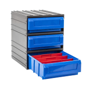 Шкаф модулен Tayg пластмасов за консумативи  с 3 чекмеджета 245х291х321 мм, черен  - promo-pack - 147811