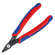 Клещи Knipex резачки странични за електроника  125 мм, с отваряща пружина Super Knips - promo-pack - 147821