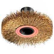 Четка дискова за ролков шлайф Bosch от стоманена тел с месинг   44 мм, 10 мм  - promo-pack - 147956