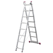 Стълба алуминиева Krause двураменна професионална   2x8 бр., 150 кг, 2.25 м Corda - promo-pack - 148049