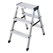 Стълба алуминиева Krause двустранна домакинска   2x3 бр., 150 кг, 0.7 м Dopplo - promo-pack - 148054