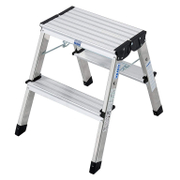 Стълба алуминиева Krause двустранна домакинска   2x2 бр., 150 кг, 0.45 м Treppy - promo-pack - 148062