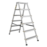 Стълба алуминиева Drabest двустранна домакинска   2x6 бр., 125 кг, 1.36 м DD - promo-pack - 148079