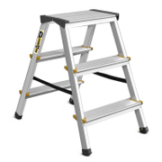 Стълба алуминиева Drabest двустранна домакинска   2x3 бр., 125 кг, 0.67 м DD - promo-pack - 148007