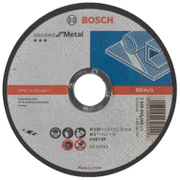 Диск карбофлексен за рязане Bosch на метал   125 мм, 22.23 мм, 1.6 мм Standard for Metal - promo-pack - 148141