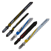 Нож за зеге Wolfcraft комплект   5 бр., криволинейно, праволинейно  - promo-pack - 149144