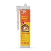 Силикон лепило TKK уплътнително термоустойчиво   300 мл, черно 1600 °C Sealant - promo-pack - 149577