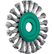 Четка дискова за ъглошлайф SIT от неръждаема усукана тел   125 мм, 12 мм, 0.5 мм, M14 U125 - promo-pack - 149505