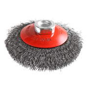 Четка конусовидна за ъглошлайф SIT от стоманена тел   120 мм, 0.35 мм, M14 CO120 - promo-pack - 149507