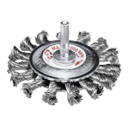 Четка дискова за бормашина SIT от усукана стоманена тел   70 мм, 10 мм, 6 мм, 0.5 мм GZ71 - promo-pack - 149508