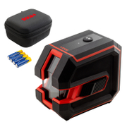 Линеен лазерен нивелир с 2 лъча 30 м, 80 м, 0.2 мм/м X2 Green - promo-pack - 149745