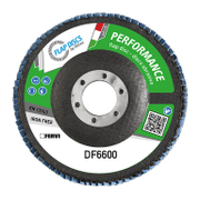 Ламелен диск за шлайфане Fervi на метал и неръждаема стомана   125 мм, 22 мм, P60 Riflex Classic - promo-pack - 149849