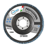 Ламелен диск за шлайфане Fervi на метал и неръждаема стомана   125 мм, 22.23 мм, P60, прав Riflex Bigger - promo-pack - 149862