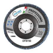 Ламелен диск за шлайфане Fervi на метал и неръждаема стомана   125 мм, 22.23 мм, P80, прав Riflex Classic - promo-pack - 149867