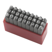 Букви за ръчно набиване Fervi на латиница комплект   27 бр., 4 мм P012/L04 - promo-pack - 149954