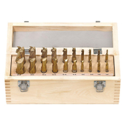 Фрезер за метал челно-цилиндричен Fervi канални HSS с TiN покритие к-кт   3-20 мм F001/20 - promo-pack - 149961