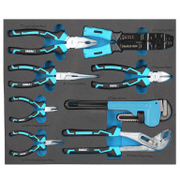 Подложка Fervi с комплект инструменти за шкаф  комплект с инструменти 8 бр., 570x405x62 мм C960/5A - promo-pack - 150061