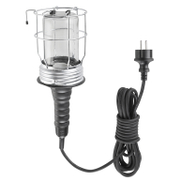 Лампа преносима Fervi с предпазна решетка с кабел   5 м, 60 W, 230 V, E27, черна 0429 - promo-pack - 150007