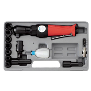 Тресчотка Fervi пневматична комплект  6 bar, 65 Nm, квадрат, 1/2 0046 - promo-pack - 150035