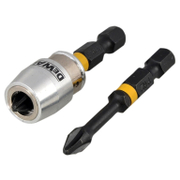 Държач на битове с дълбочинен ограничител PH 2, 1/4, 50 мм DT70536T - promo-pack - 150245