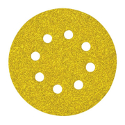 Шкурка за орбитален шлайф с 8 отвора 125 мм, P80  - promo-pack - 150337