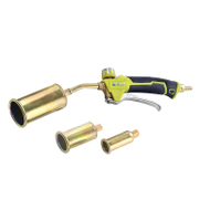 Горелка за нагряване с пропан-бутан, с вентил и спусък, с 3 дюзи ф 25/35/50 мм, 420 мм UH008L - promo-pack - 150533