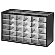 Шкаф модулен пластмасов за консумативи  с 30 чекмеджета 365x155x225 мм, черен 1-93-980 - promo-pack - 151278