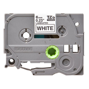 Лента за етикетен принтер 6 мм, 8 м, черно върху бяло TZe211 - promo-pack - 151346