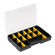 Органайзер за консумативи пластмасов с прегради 300х185х45 мм, черен STST81680-1 - promo-pack - 151323