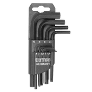 Ключ Г-образен метричен 6-стен/6-стен комплект 1.5-10 мм, 9 бр., ISO 2936 HP 1340-9 - promo-pack - 151893