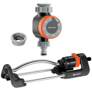 Разпръсквач за поливане Gardena осцилиращ комплект с таймер за вода 220 м2, 1/2, 5/8, 3/4 , Aqua S - product - 152 GRD 193