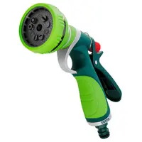 Пистолет за поливане Verto градински PVC/метал със скоба 1/2" - 3/4", 9 функции, 15G702