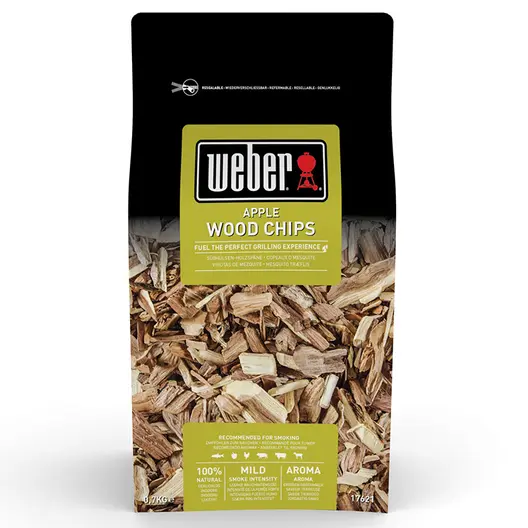 Дървен чипс Weber за опушване ябълково дърво 0.7 кг