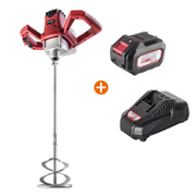 Бъркалка Raider акумулаторна едношпинделна, 20 V, 0-700 об./мин, M14 RDP-SHM20 + Зарядно устройство Raider за акумулаторни Li-Ion батерии   21.5 V, 230 V RDP-R20 + Акумулаторна батерия Raider Li-Ion за електроинструменти   20 V, 6 Ah RDP-R20 - promo-pack - 152185